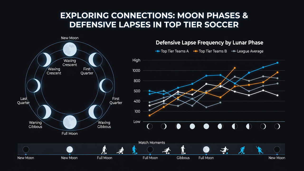 Chart displaying defensive error rates plotted against lunar calendar for 2024-2025 top tier matches
