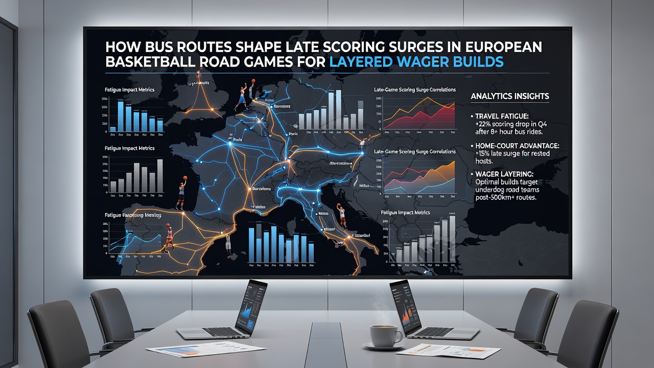 Basketball players resting on a team bus during a European road trip
