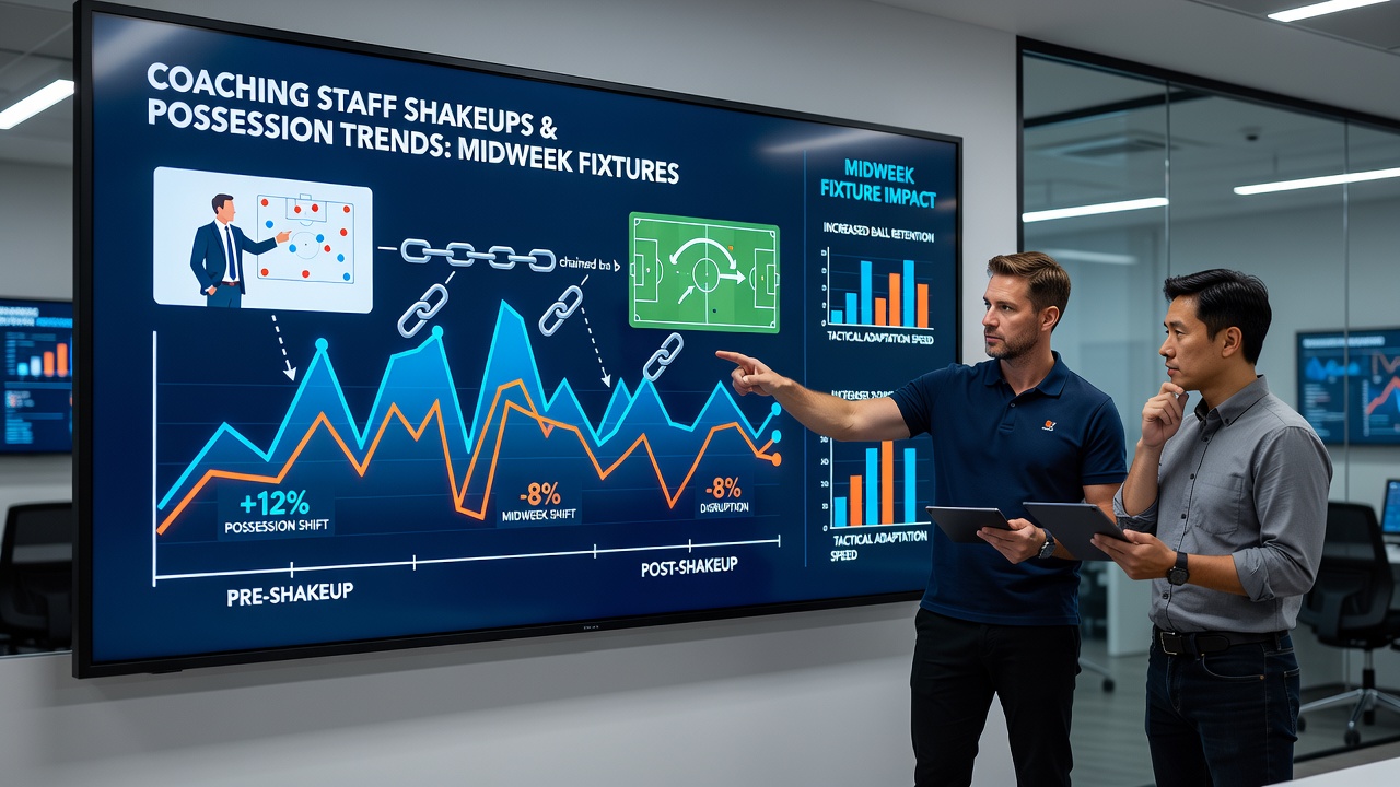 Possession statistics shifting after coaching changes in congested European schedules