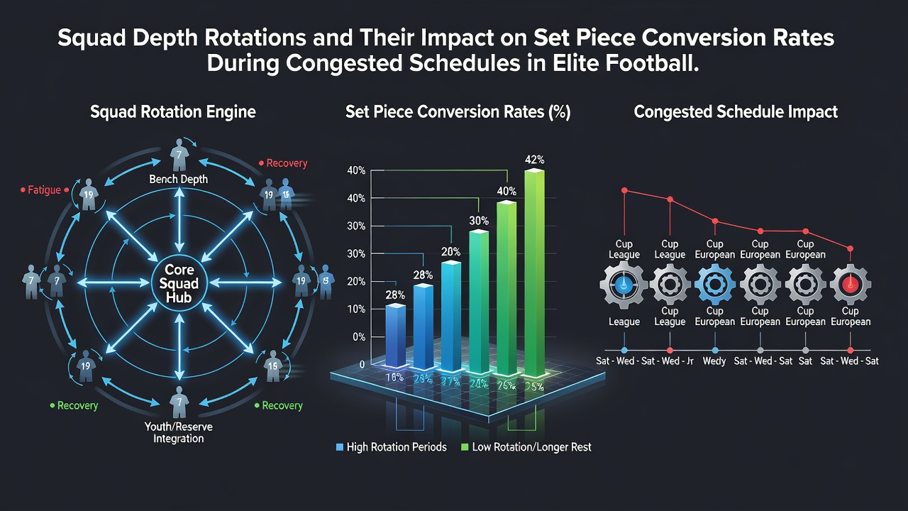 Analysis of set piece statistics in elite soccer