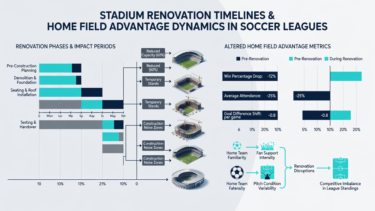 Aerial view of completed soccer stadium showing new stands and pitch layout ahead of league matches