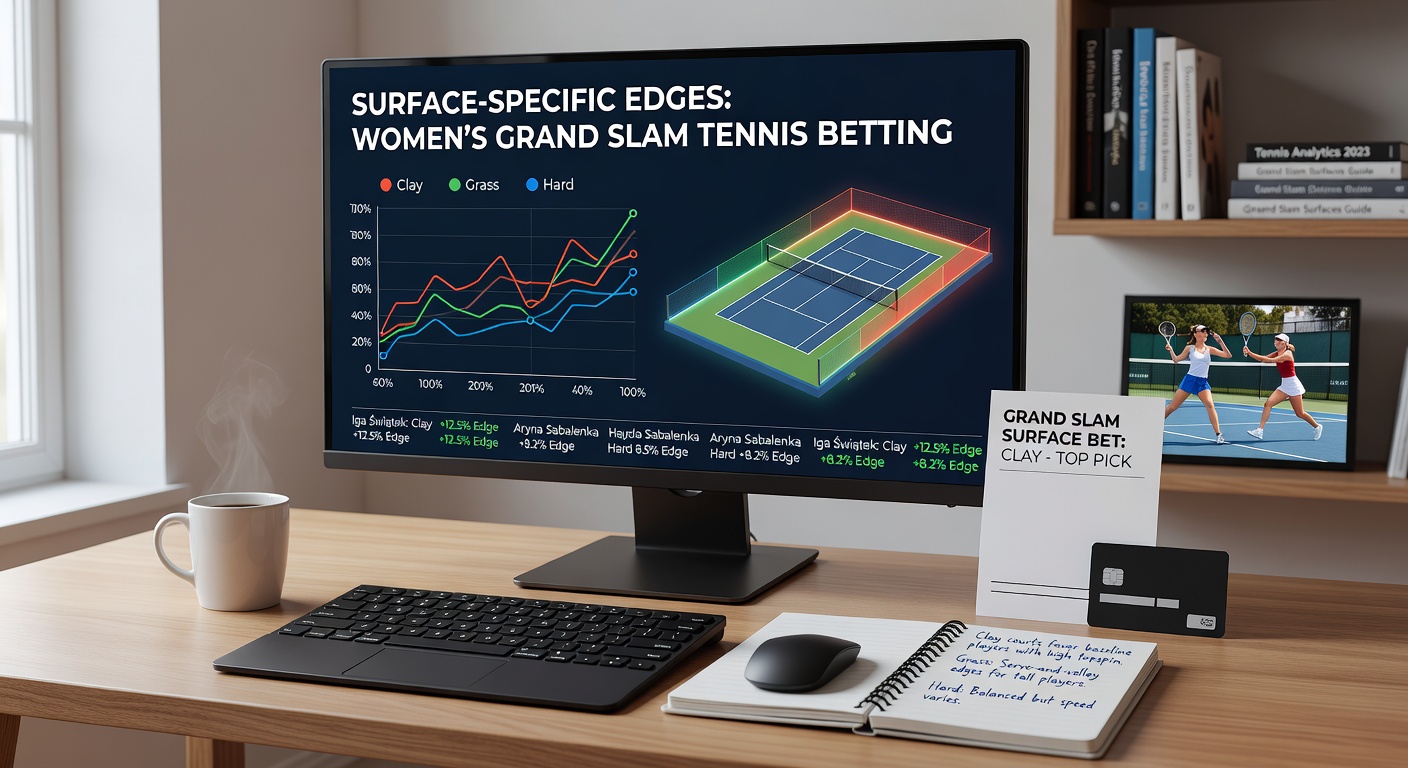 Close-up of a women's Grand Slam player sliding on grass during a Wimbledon point, emphasizing quick volleys and serve dominance