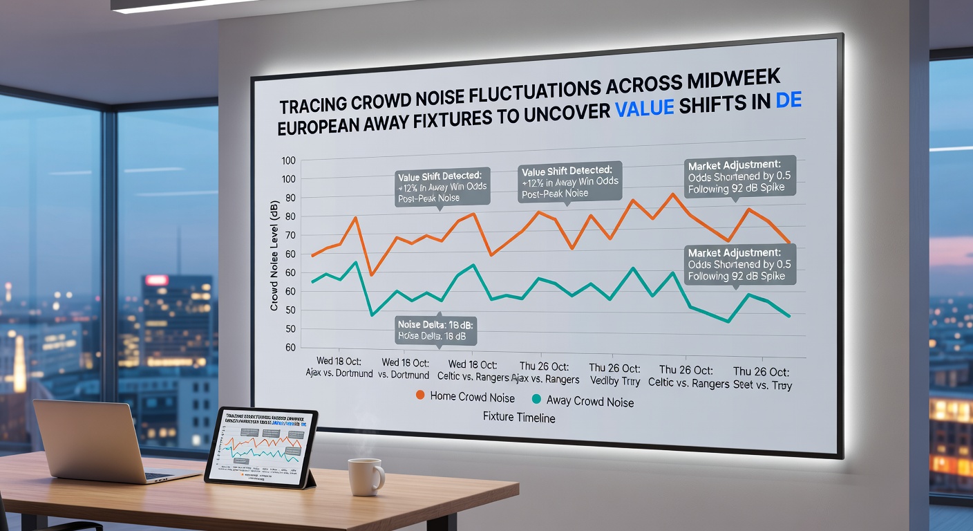 Data charts showing line movement in defensive markets during European away games